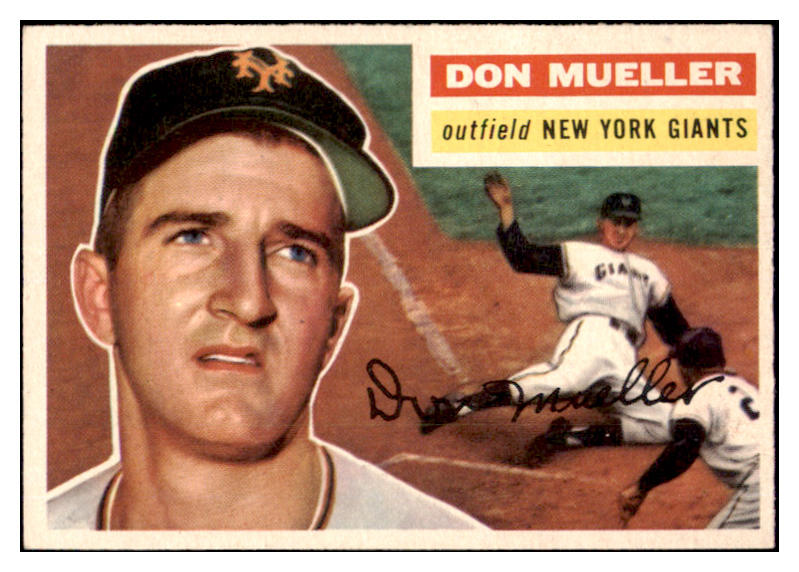 1956 Topps Baseball #241 Don Mueller Giants EX-MT 528428