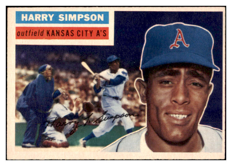 1956 Topps Baseball #239 Harry Simpson A's EX-MT 528429