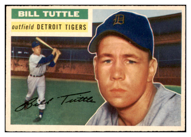 1956 Topps Baseball #203 Bill Tuttle Tigers EX-MT 528435
