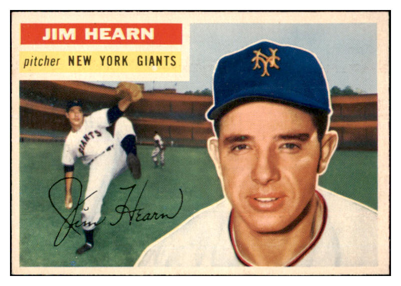 1956 Topps Baseball #202 Jim Hearn Giants EX-MT 528436