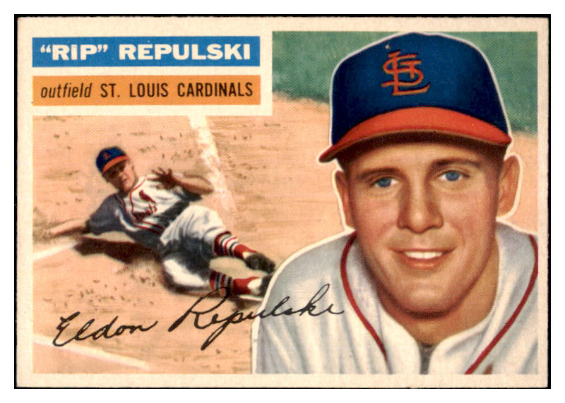 1956 Topps Baseball #201 Rip Repulski Cardinals EX-MT 528437