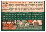 1954 Topps Baseball #208 Grady Hatton Reds EX-MT 528469