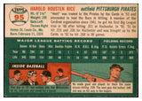 1954 Topps Baseball #095 Hal Rice Pirates EX-MT 528471