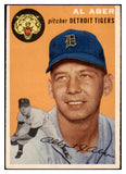 1954 Topps Baseball #238 Al Aber Tigers EX 528476