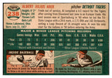 1954 Topps Baseball #238 Al Aber Tigers EX 528476