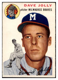 1954 Topps Baseball #188 Dave Jolly Braves EX 528479
