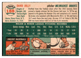 1954 Topps Baseball #188 Dave Jolly Braves EX 528479
