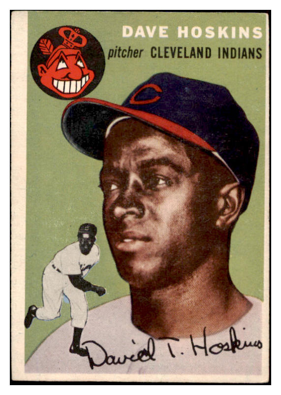 1954 Topps Baseball #081 Dave Hoskins Indians EX 528486