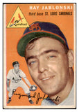 1954 Topps Baseball #026 Ray Jablonski Cardinals EX 528497