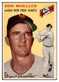 1954 Topps Baseball #042 Don Mueller Giants EX 528499