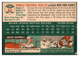 1954 Topps Baseball #042 Don Mueller Giants EX 528499