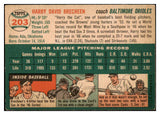 1954 Topps Baseball #203 Harry Brecheen Orioles EX 528500