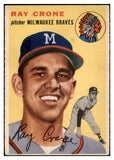 1954 Topps Baseball #206 Ray Crone Braves EX 528501