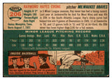 1954 Topps Baseball #206 Ray Crone Braves EX 528501