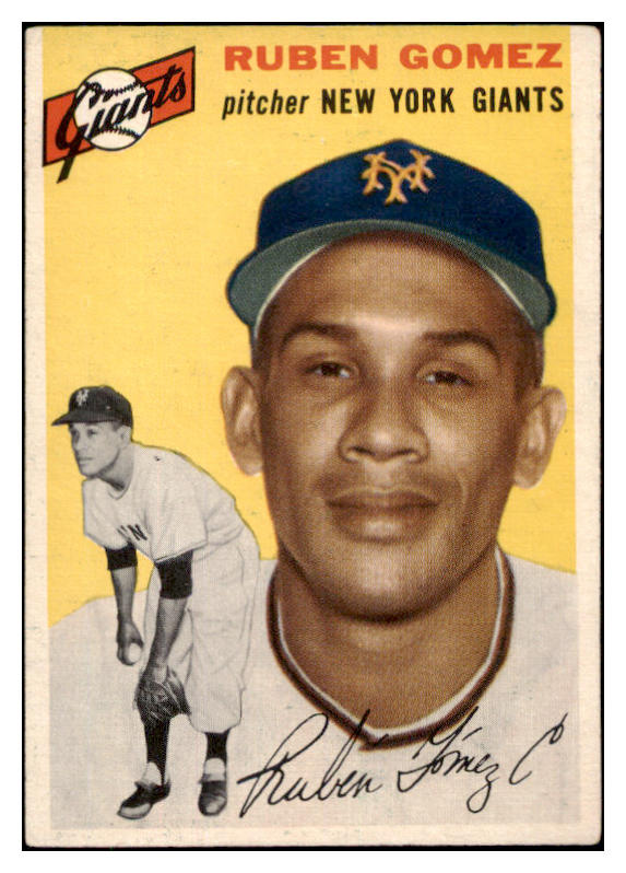 1954 Topps Baseball #220 Ruben Gomez Giants EX 528505
