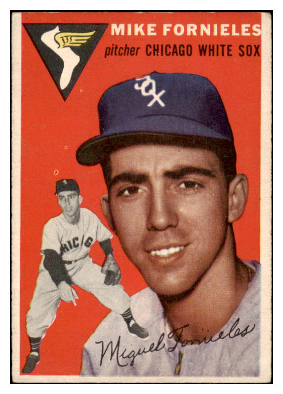 1954 Topps Baseball #154 Mike Fornieles White Sox EX 528518