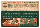 1954 Topps Baseball #082 Milt Bolling Red Sox VG-EX 528530