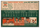 1954 Topps Baseball #096 Charlie Silvera Yankees VG-EX 528535