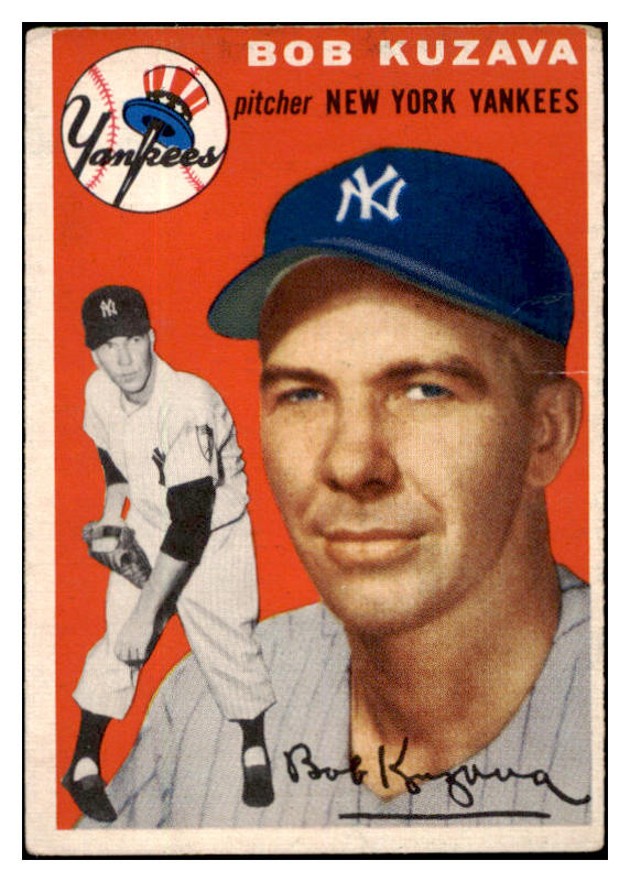 1954 Topps Baseball #230 Bob Kuzava Yankees VG-EX 528551
