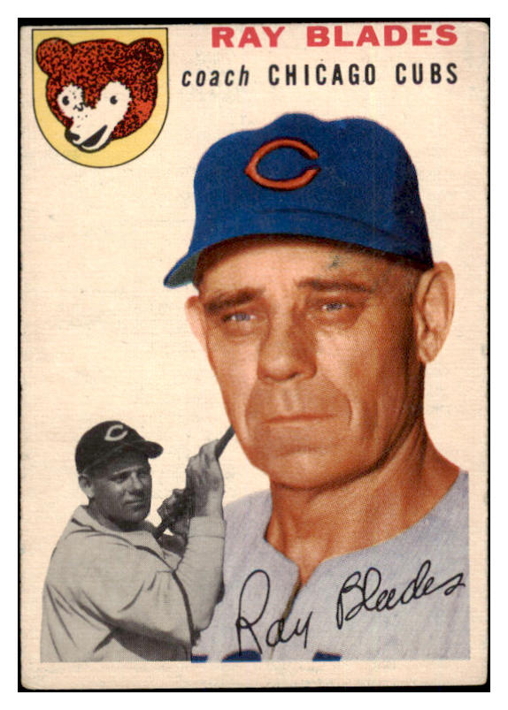 1954 Topps Baseball #243 Ray Blades Cubs VG-EX 528553