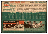 1954 Topps Baseball #244 Leroy Wheat A's VG-EX 528554
