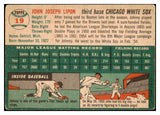 1954 Topps Baseball #019 Johnny Lipon White Sox VG-EX 528556