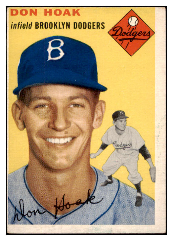 1954 Topps Baseball #211 Don Hoak Dodgers VG-EX 528564