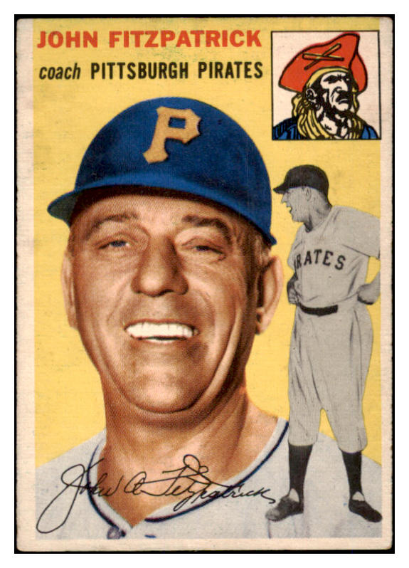 1954 Topps Baseball #213 John Fitzpatrick Pirates VG-EX 528565