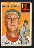 1954 Topps Baseball #217 Paul Schreiber Red Sox VG-EX 528566