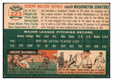 1954 Topps Baseball #223 Joe Haynes Senators VG-EX 528568
