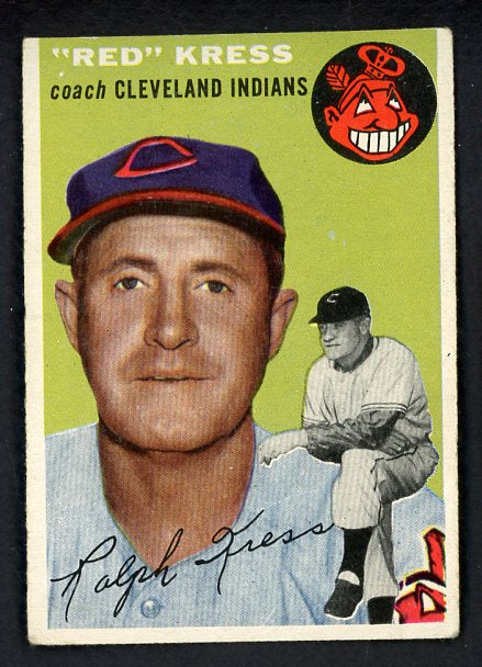 1954 Topps Baseball #160 Ralph Kress Indians VG-EX 528570