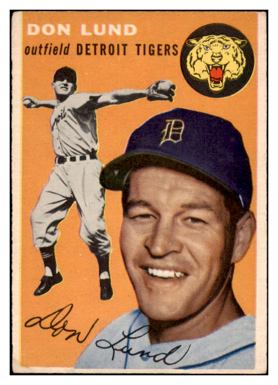1954 Topps Baseball #167 Don Lund Tigers VG-EX 528572