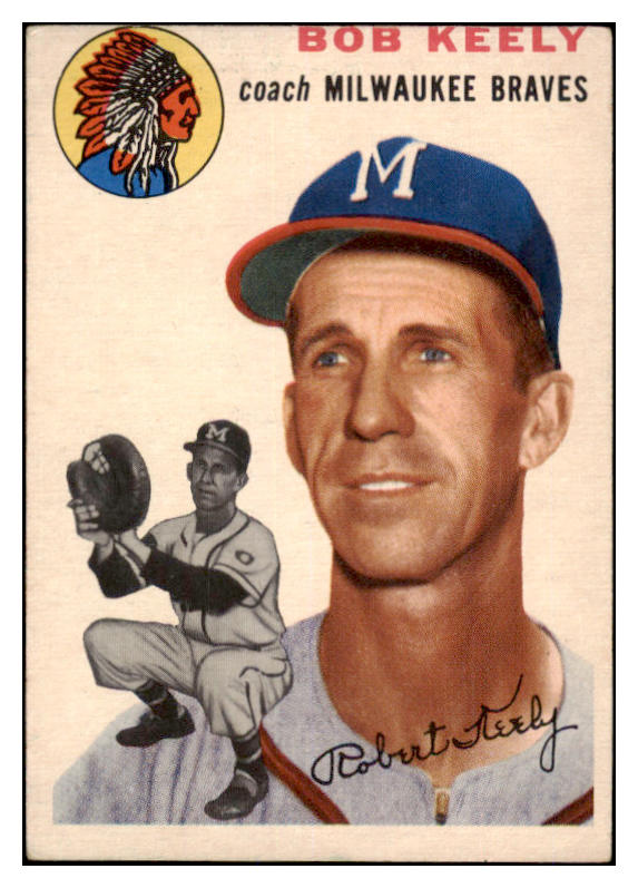 1954 Topps Baseball #176 Bob Keely Braves VG-EX 528574