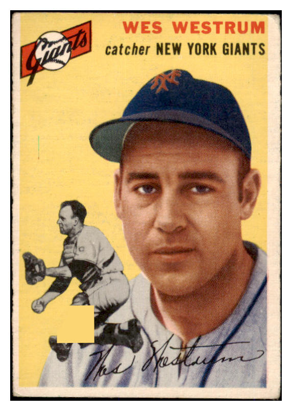 1954 Topps Baseball #180 Wes Westrum Giants VG-EX 528575