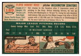 1954 Topps Baseball #189 Bob Ross Senators VG-EX 528578