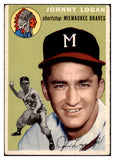 1954 Topps Baseball #122 Johnny Logan Braves VG-EX 528583