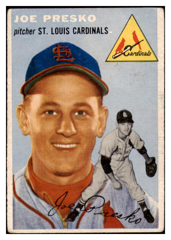 1954 Topps Baseball #135 Joe Presko Cardinals VG-EX 528589