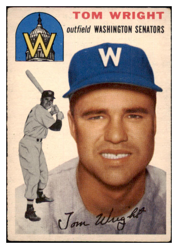 1954 Topps Baseball #140 Tom Wright Senators VG-EX 528591