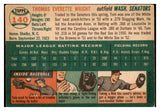 1954 Topps Baseball #140 Tom Wright Senators VG-EX 528591