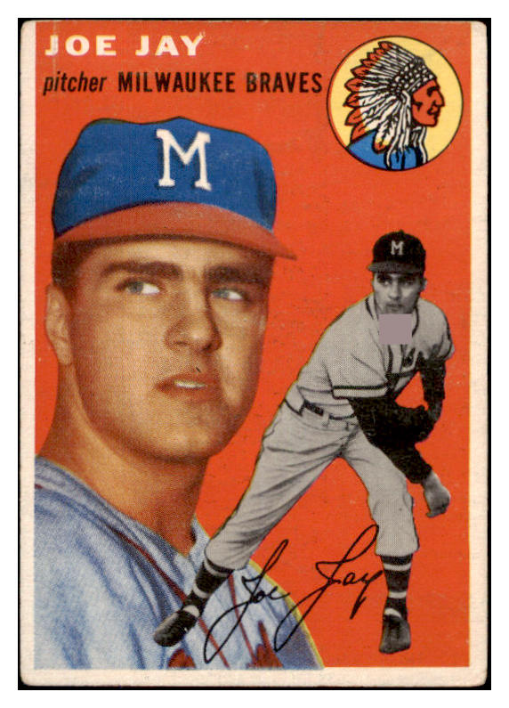 1954 Topps Baseball #141 Joe Jay Braves VG-EX 528592