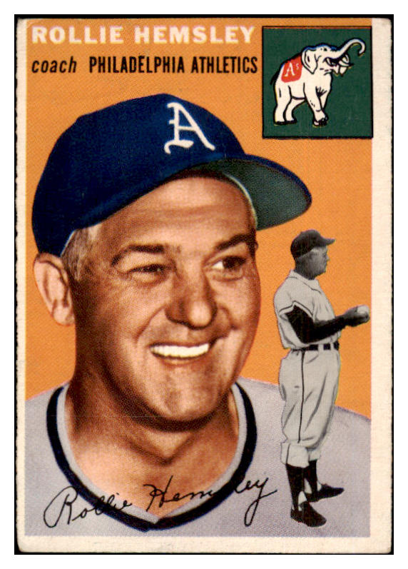 1954 Topps Baseball #143 Rollie Hemsley A's VG-EX 528593