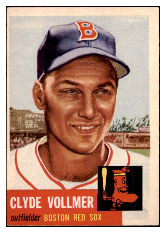 1953 Topps Baseball #032 Clyde Vollmer Red Sox EX-MT 528599