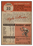 1953 Topps Baseball #032 Clyde Vollmer Red Sox EX-MT 528599