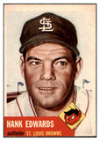 1953 Topps Baseball #090 Hank Edwards Browns EX-MT 528604