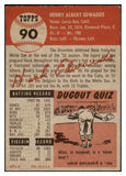 1953 Topps Baseball #090 Hank Edwards Browns EX-MT 528604