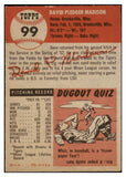 1953 Topps Baseball #099 Dave Madison Tigers EX-MT 528605