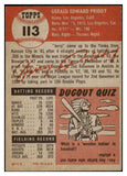1953 Topps Baseball #113 Jerry Priddy Tigers EX-MT 528609