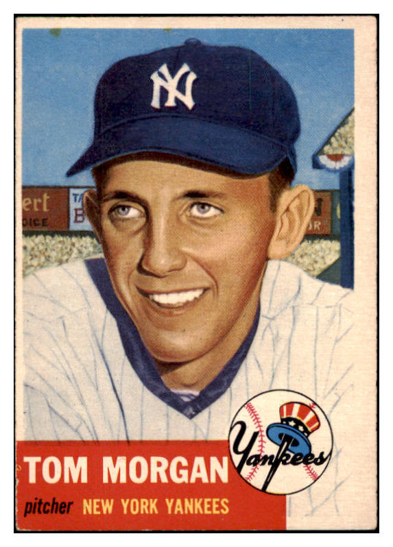 1953 Topps Baseball #132 Tom Morgan Yankees EX-MT 528612