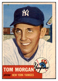 1953 Topps Baseball #132 Tom Morgan Yankees EX-MT 528612