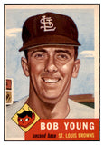 1953 Topps Baseball #160 Bob Young Browns EX-MT 528618